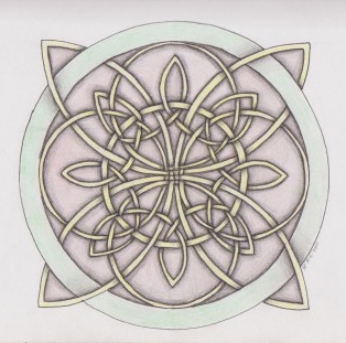 Celtic Art - Wheel of life drawing
