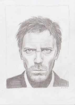 Portret van Hugh Laurie