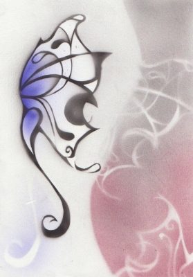 airbrush-butterfly